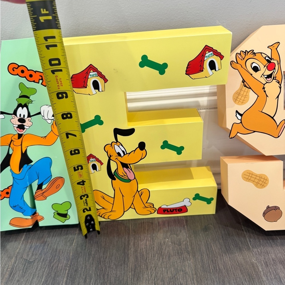 NWOT Disney Mickey Mouse Thick Cardstock Paper Multicolor Character Letter James - Picture 7 of 16